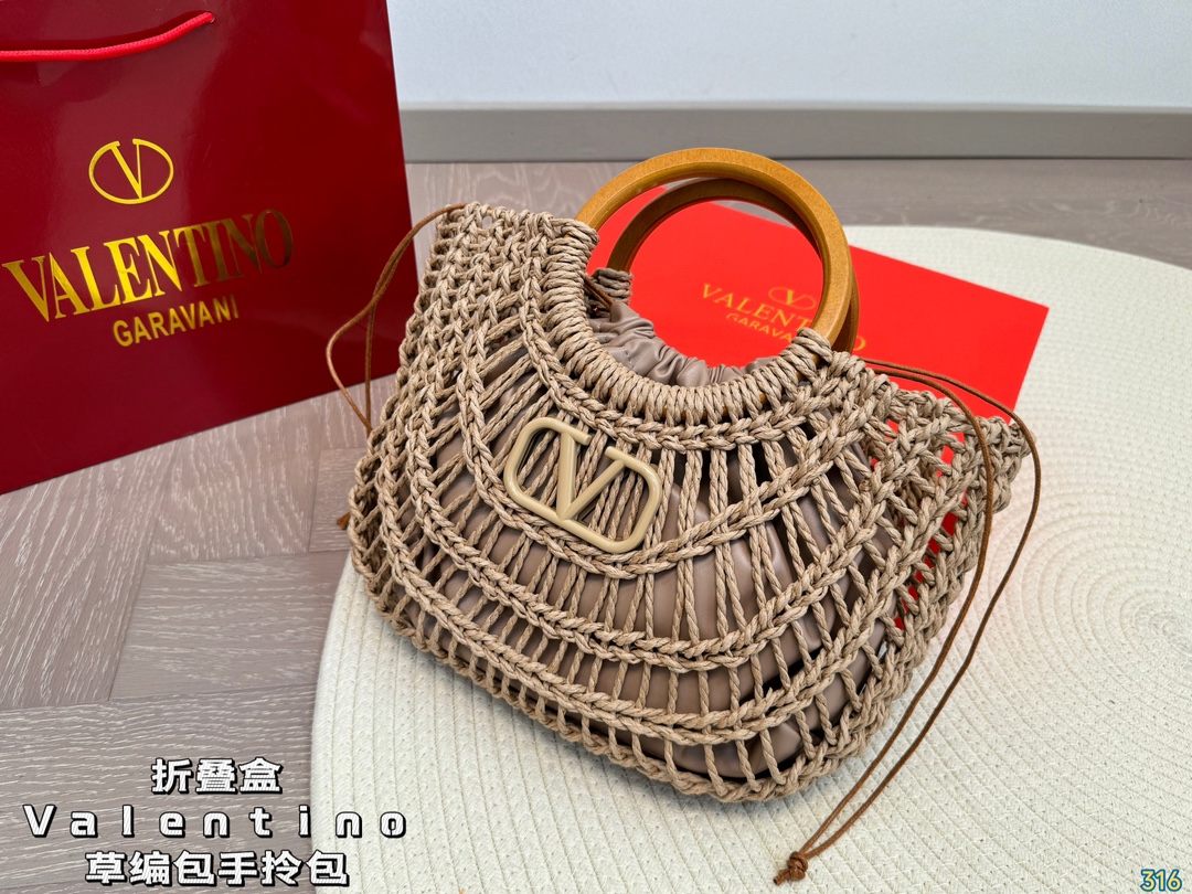Valentino Bags Handbags Straw Woven Fashion