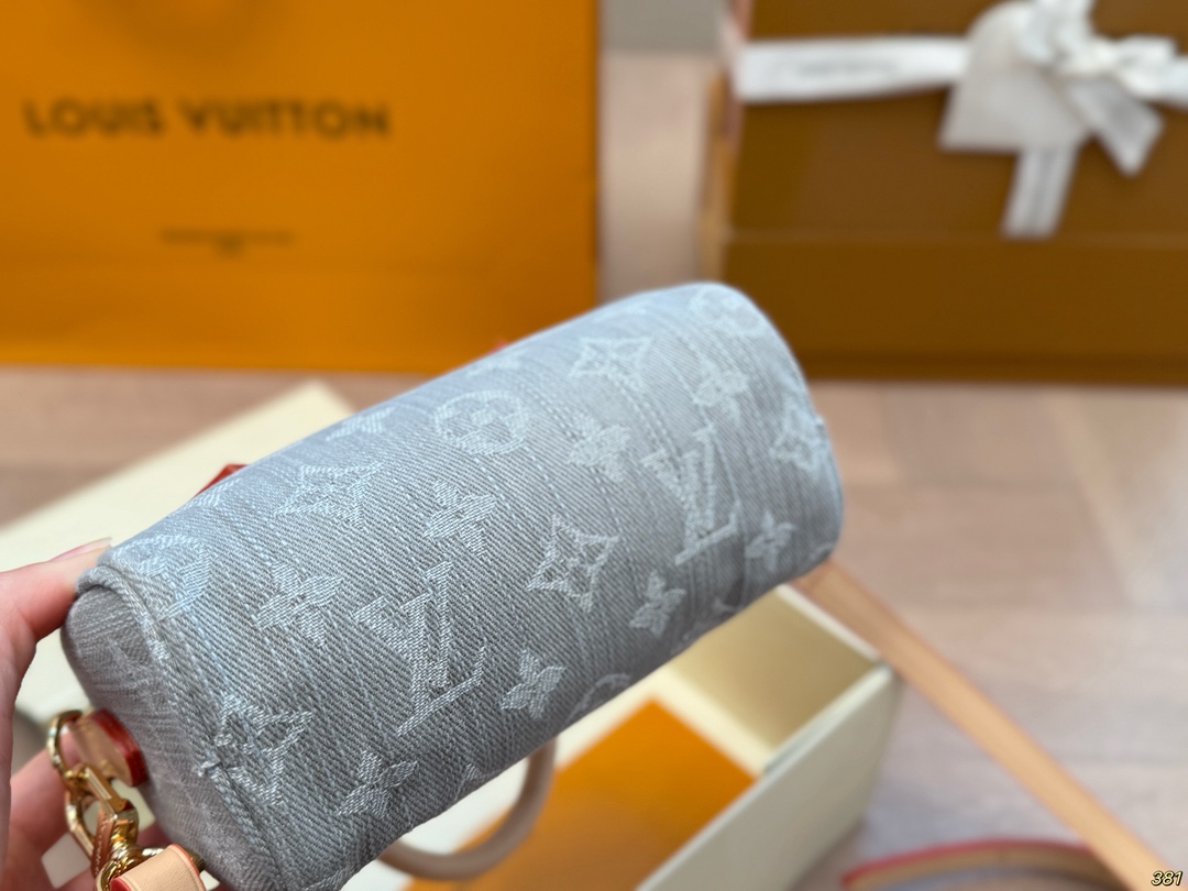 Louis Vuitton Speedy Nano Denim Mini Pillow Bag Adjustable Strap - Chic & Light 7 i1747144898 2203 2