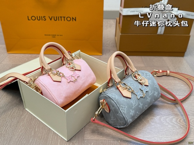 Louis Vuitton Speedy Nano Denim Mini Pillow Bag Adjustable Strap - Chic & Light 16 Louis Vuitton Speedy Nano Denim Mini Pillow Bag Adjustable Strap – Chic & Light