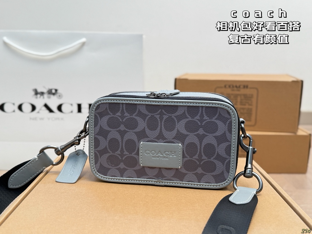 Coach bolso cámara, retro y con estilo, bonito y versátil, casual pero elegante, simplemente precioso. Tamaño…