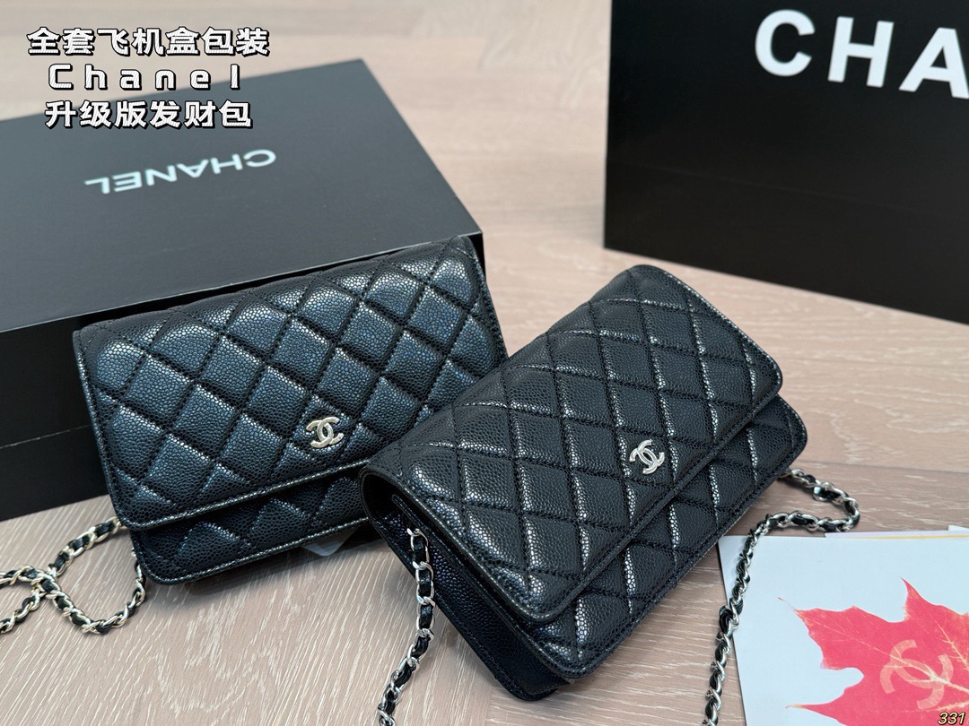 ¥225 Full Set Of Airplane Box Packaging | Size: 20 13cm | ️Cowhide Upgraded Version | Xiaoxiangjia Fortune Bag | Woc Fortune Bag, You Can Have It | Must Arrange For Yourself | The Most Commonly Used Chanel Fortune Bag And Grandma Bag