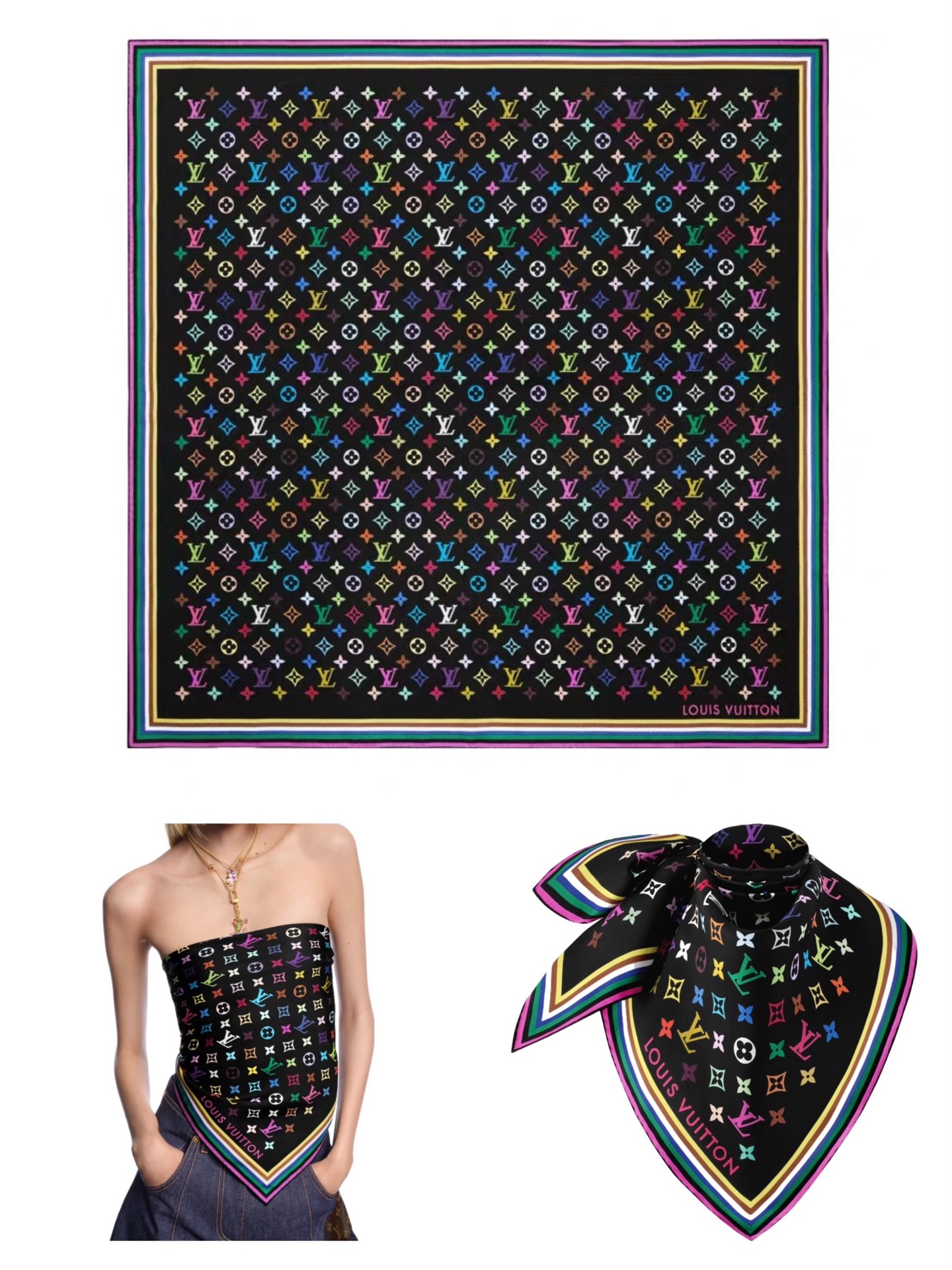 。L家。【lv&村上隆联名】真的敲好看‼️推荐💕顶级工艺超值‼️专柜爆款❗️立体呈现图案纹路实物档次极高