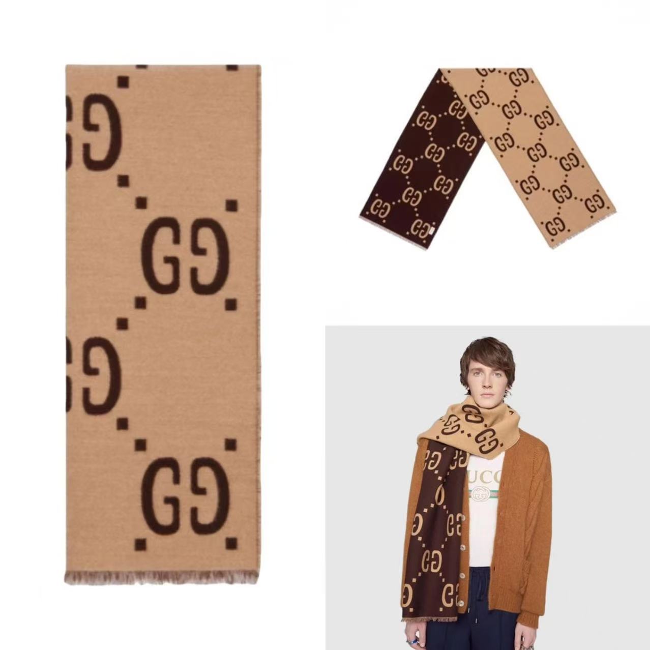 NO:553899,.G Home. Big G* counter's big hit~ I like this GG accent!  The price is super awesome, and the benefits are recommended!  !  The counter price is nearly 4k+!  The fabric is made of strongly twisted worsted double-sided silk wool. It is a very neat and delicate fabric, showing a strong thread structure, extremely supportive and flexible. Practical recommendation from hardcore old customers. Such texture, style, and craftsmanship can really kill many people. Good materials, styles, and craftsmanship give us a completely different feeling!  !  Many times, not only do you need a high-quality piece, but the most important thing you care about is that it is easy to control and easy to wear. The limited color matching is particularly good-looking for both men and women!  !  Specification 35*180cm, 91 wool 9 silk. High version scarf, high version scarf, gucci, real silk19860909.G家.大G*专柜的大爆款~就喜欢这种GG腔调！价格超级给力,福利推荐！！专柜售价近4k＋！面料是强捻精纺双面真丝羊毛,非常工整精致的面料,呈现出极具力度的线面结构,极具支撑力及柔韧性,骨灰级老客户实用推荐,这样的质感,款式,工艺,真的可以秒杀太多,好的材质,款式,工艺,给予我们的感受是完全不同的！！很多时候,不仅需要一件高品质的,最关心的还是好驾驭.懂得入.限量的配色,男女围都特别好看！！规格35*180cm,91羊毛9真丝.高版本围巾,高版本围巾,gucci,real silk,scarf