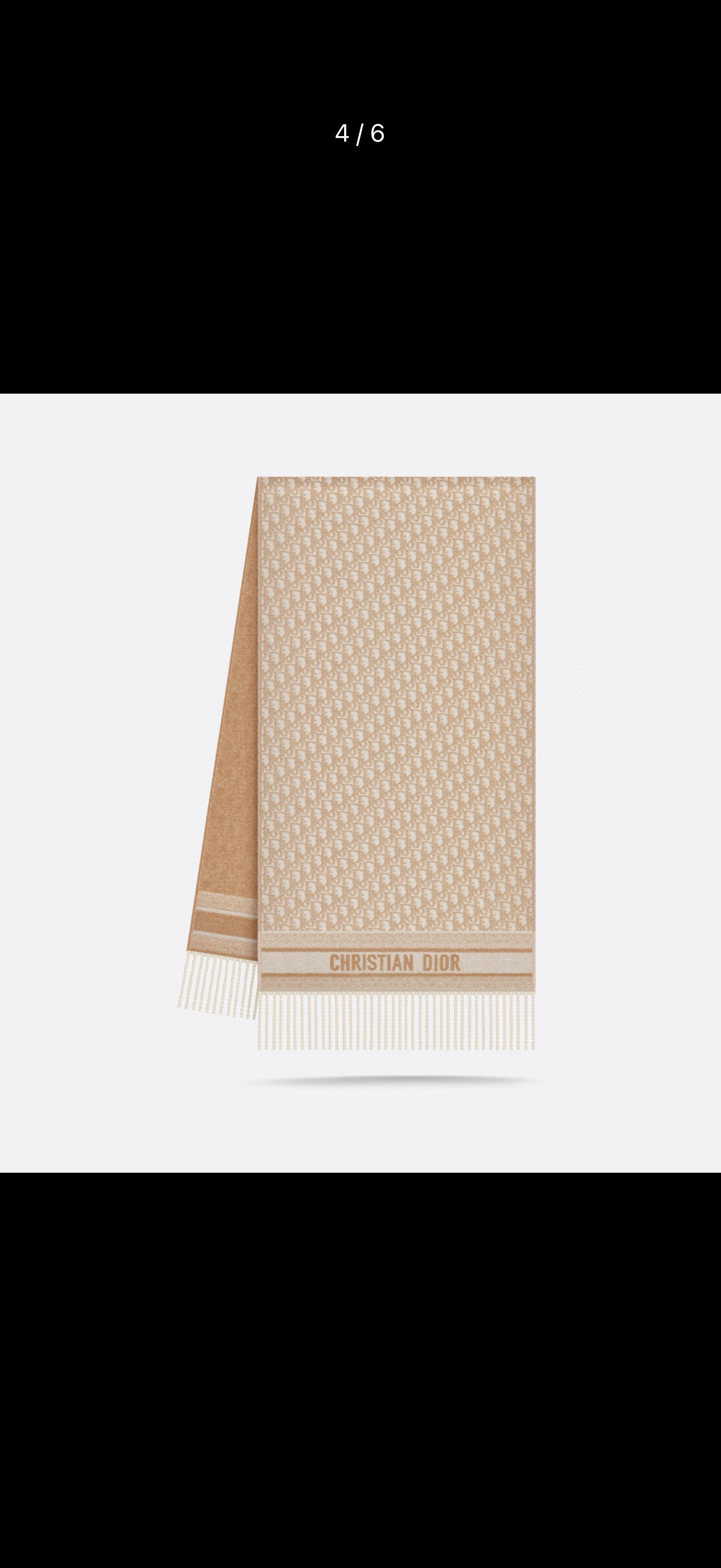 💰。D家。超级推荐️ 【高版本-Do字母双面流苏长巾】 一面老花一面净版！爆款！专柜最新款式 双面羊绒 