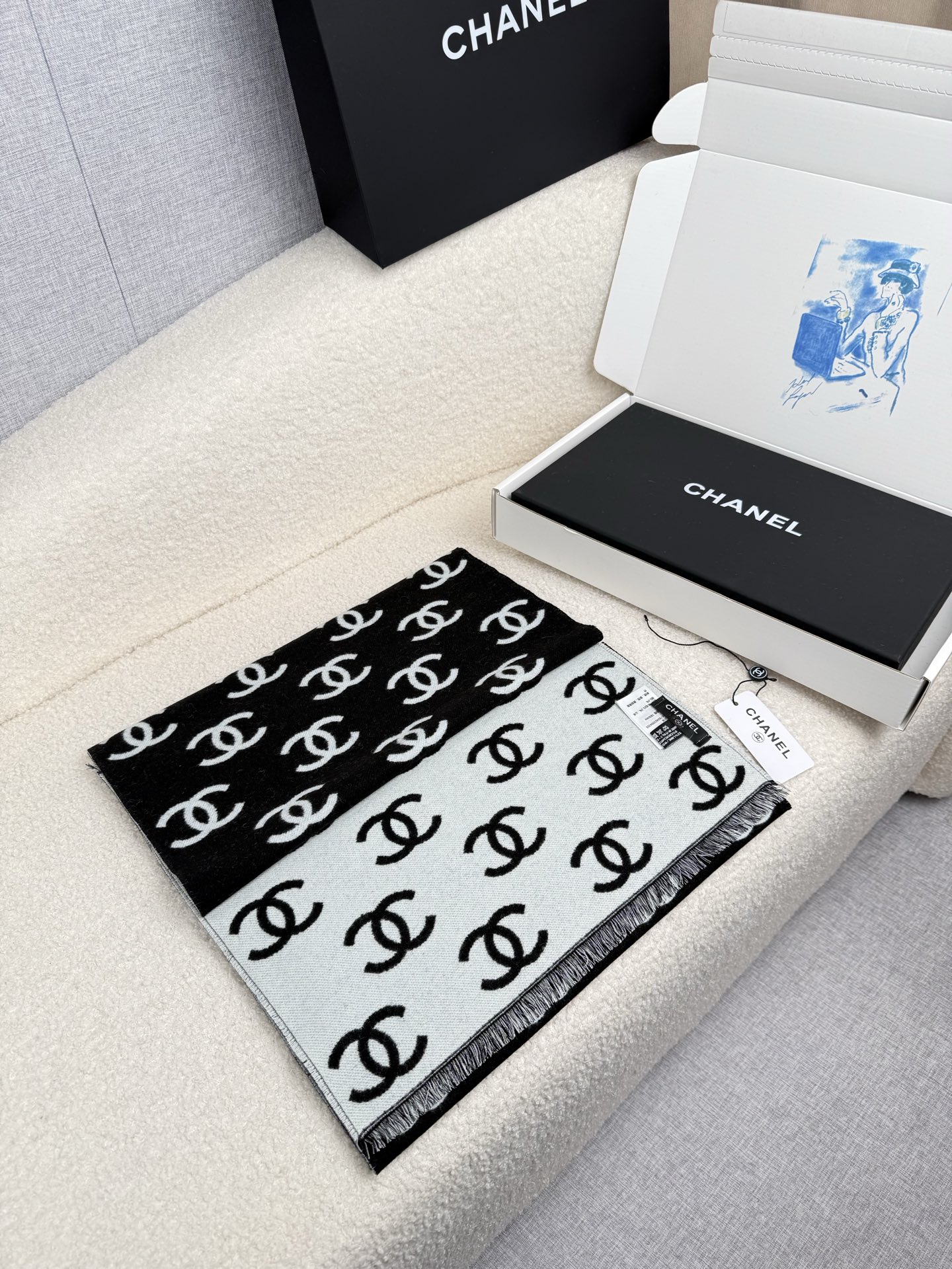 💰。C家。【黑白】【高版！专柜1:1原版复刻！！】认准专柜标！品质1:1保证产品质量！！真香系列！cha