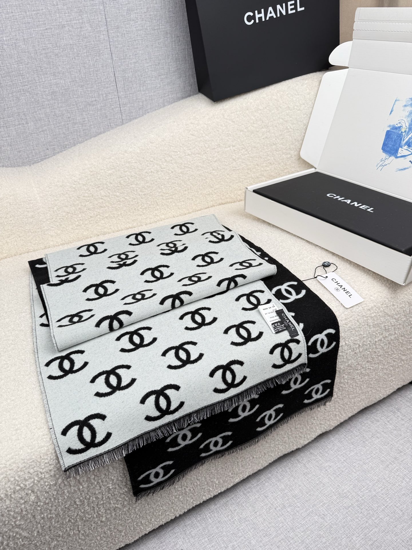 💰。C家。【黑白】【高版！专柜1:1原版复刻！！】认准专柜标！品质1:1保证产品质量！！真香系列！cha