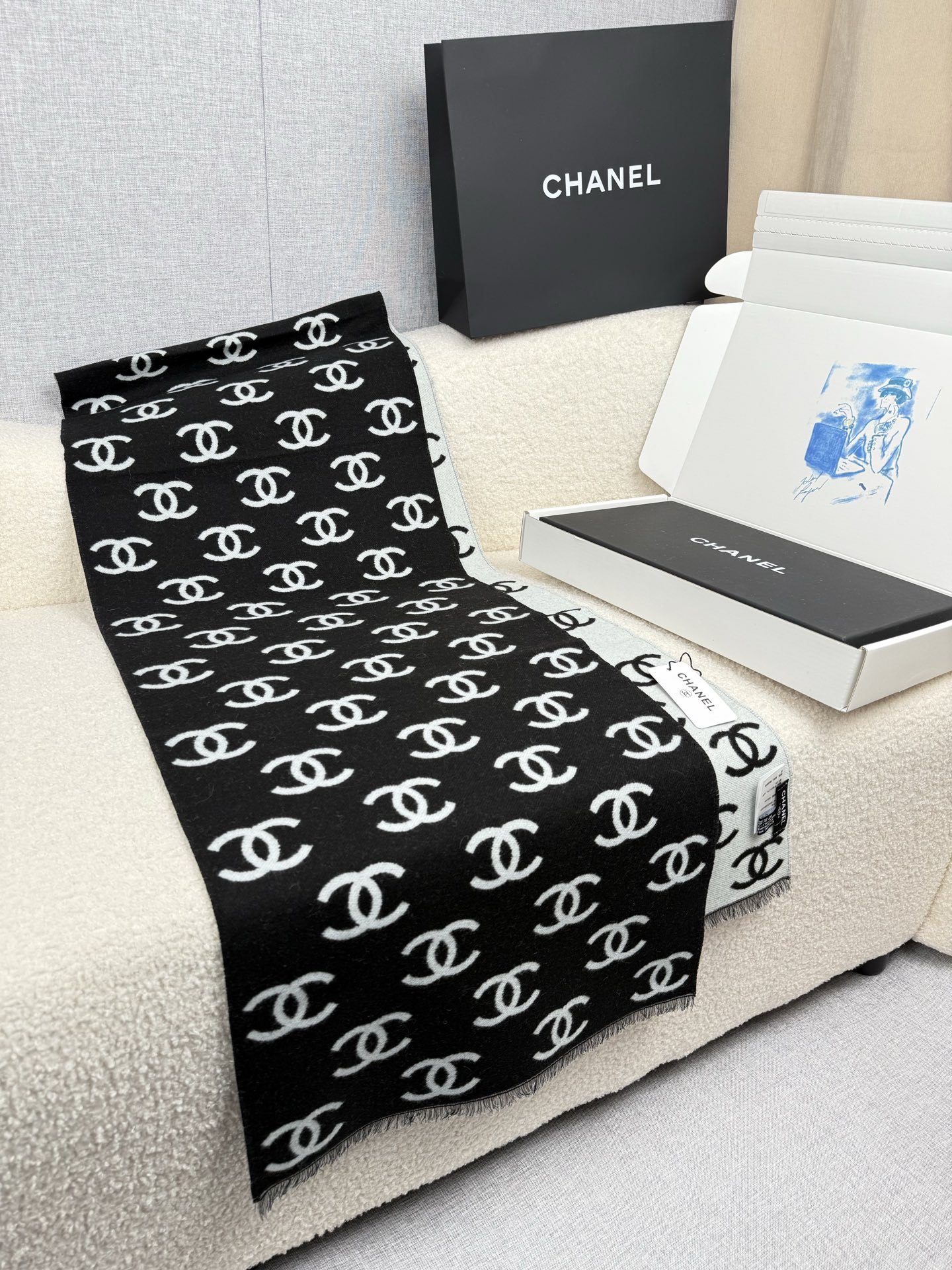 💰。C家。【黑白】【高版！专柜1:1原版复刻！！】认准专柜标！品质1:1保证产品质量！！真香系列！cha