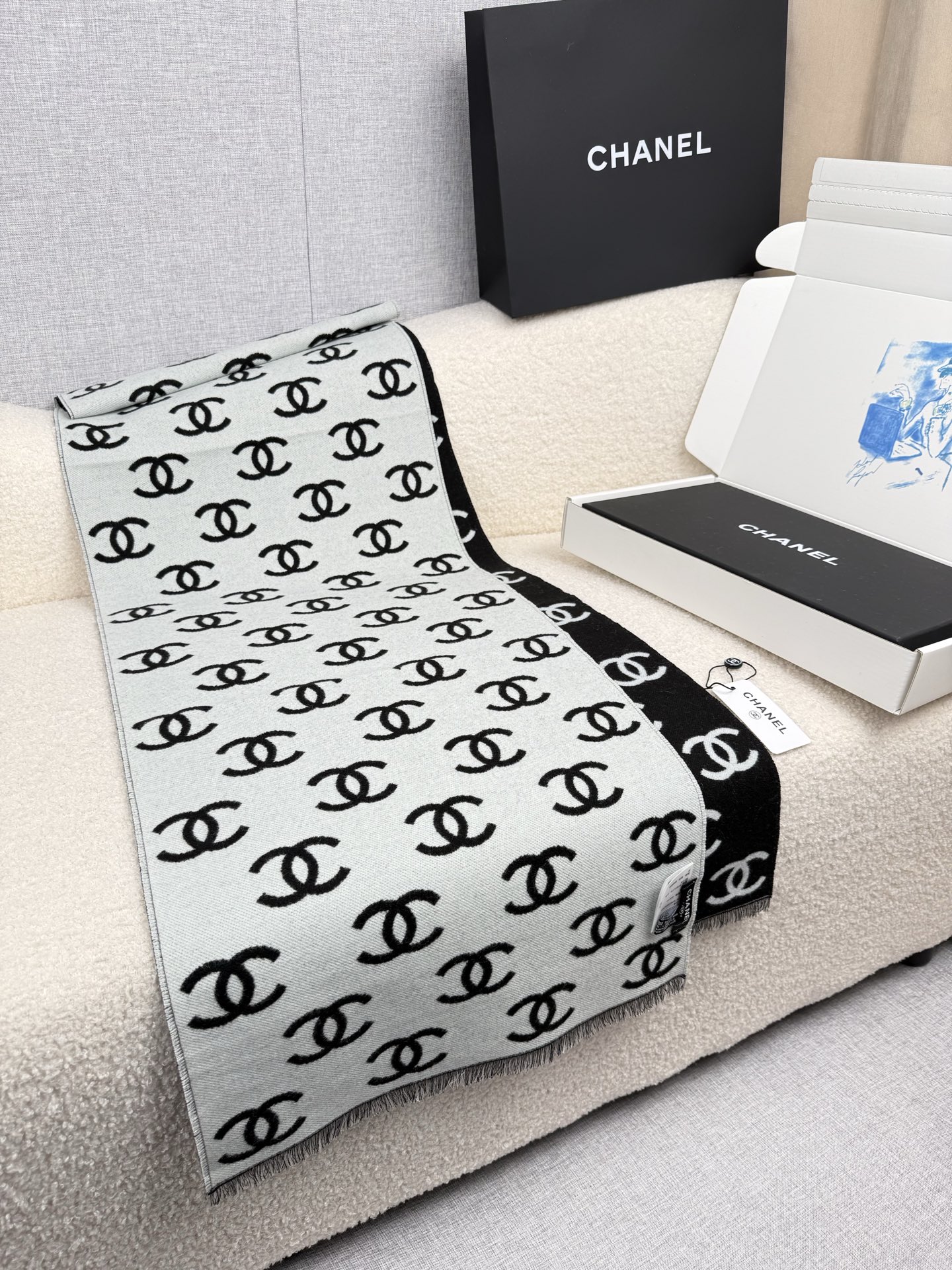 💰。C家。【黑白】【高版！专柜1:1原版复刻！！】认准专柜标！品质1:1保证产品质量！！真香系列！cha