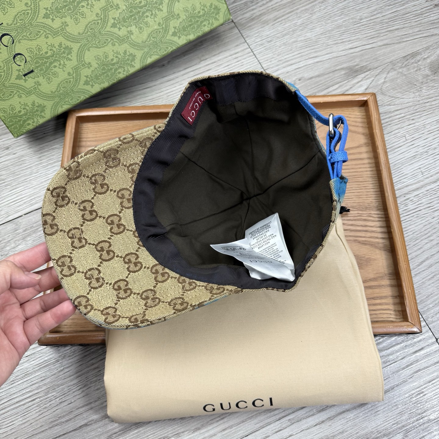 🌹。G家。【提花里布】【1:1开模定制棒球帽】原版内里原版标！带原版编码！专柜最新款！原厂布料！细节堪称