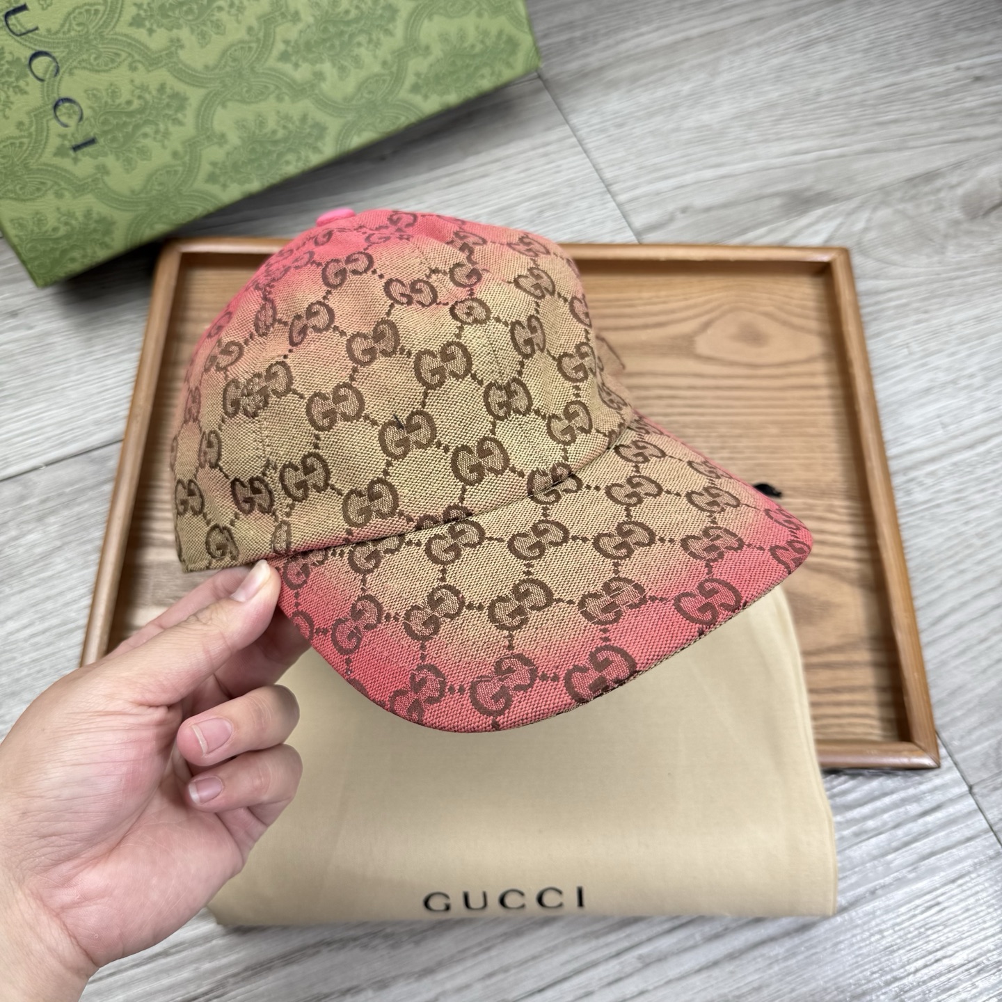 🌹。G家。【提花里布】【1:1开模定制棒球帽】原版内里原版标！带原版编码！专柜最新款！原厂布料！细节堪称