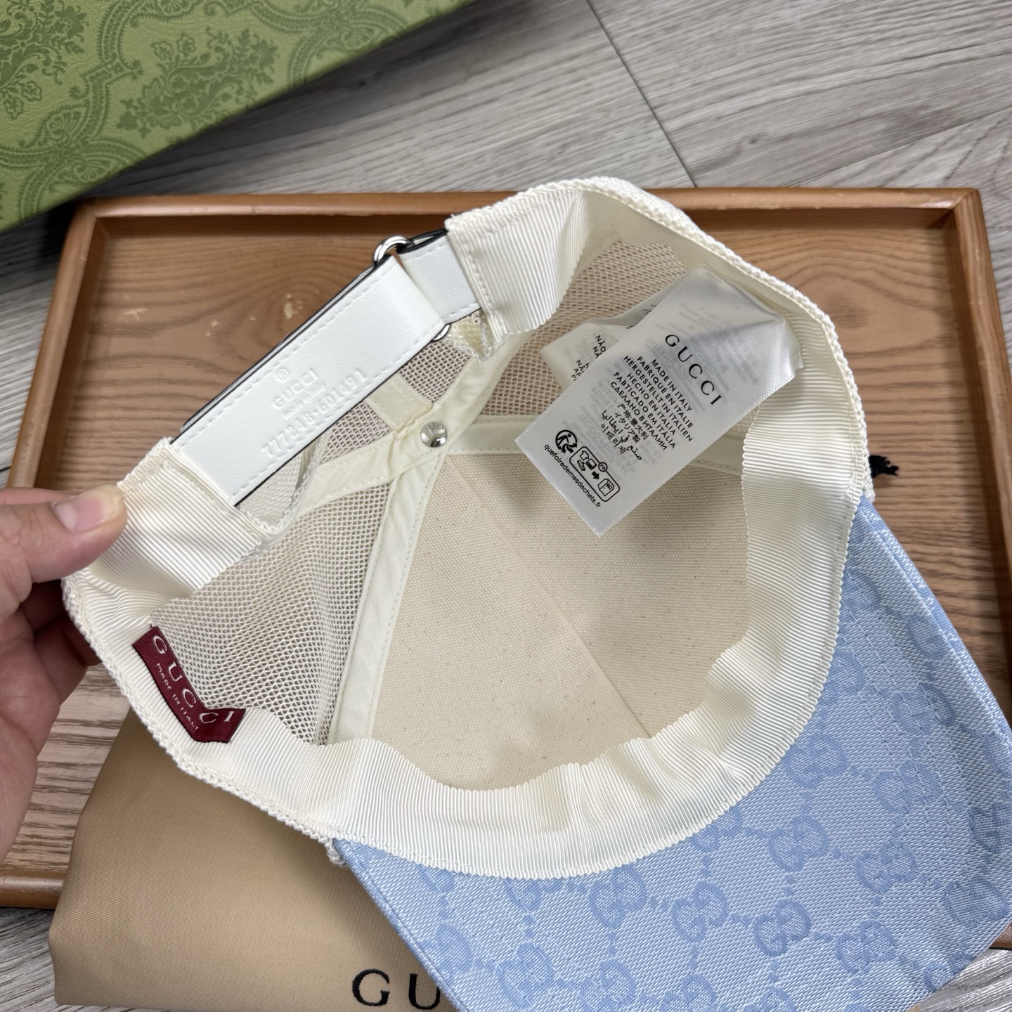 🌹。G家。【提花里布】【1:1开模定制棒球帽】原版内里原版标！带原版编码！专柜最新款！原厂布料！细节堪称