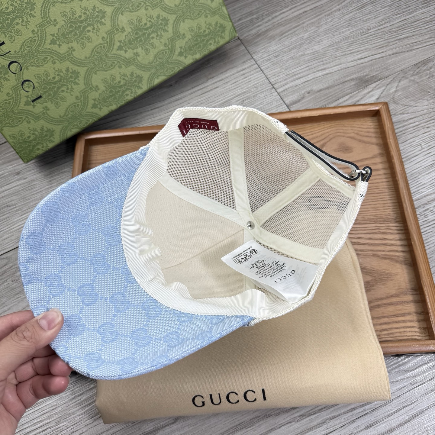🌹。G家。【提花里布】【1:1开模定制棒球帽】原版内里原版标！带原版编码！专柜最新款！原厂布料！细节堪称