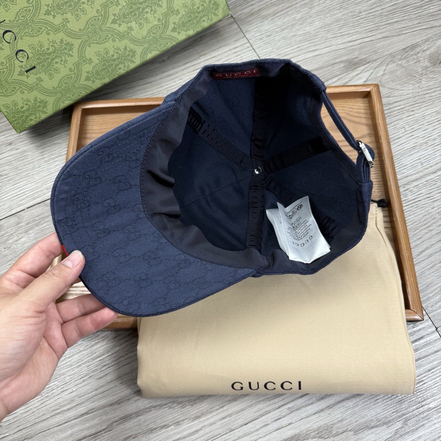 🌹。G家。【提花里布】【1:1开模定制棒球帽】原版内里原版标！带原版编码！专柜最新款！原厂布料！细节堪称