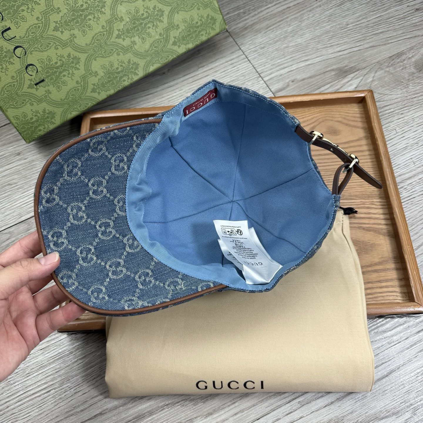 🌹。G家。【提花里布】【1:1开模定制棒球帽】原版内里原版标！带原版编码！专柜最新款！原厂布料！细节堪称