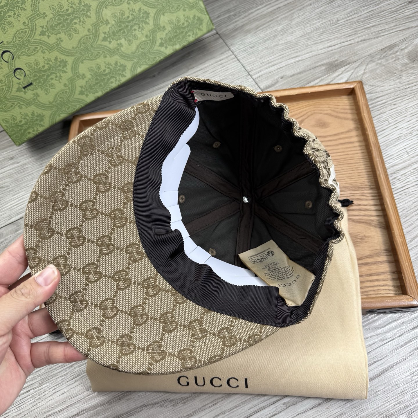 🌹。G家。【提花里布-松紧帽背】【1:1开模定制棒球帽】原版内里原版标！带原版编码！专柜最新款！原厂布料