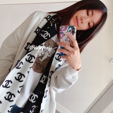 P。C家。【黑白】【高版!专柜1:1原版复刻!!】认准专柜标!品质1:1保证产品质量!!真香系列!chal专柜爆款围巾! P。C家。【黑白】【高版!专柜1:1原版复刻!!】认准专柜标!品质1:1保证产品质量!!真香系列!chal专柜爆款围巾!