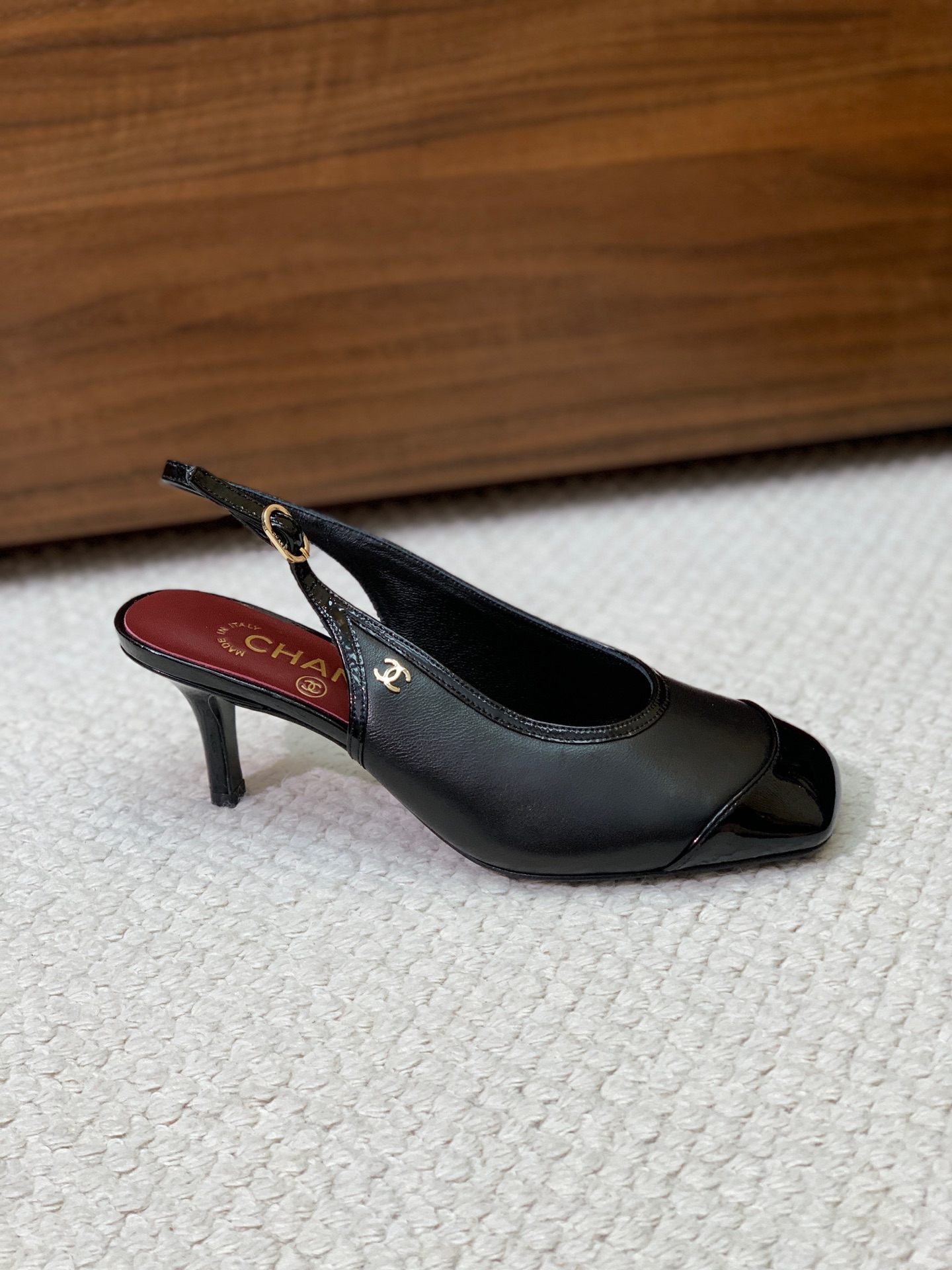 Black Slingback Pumps