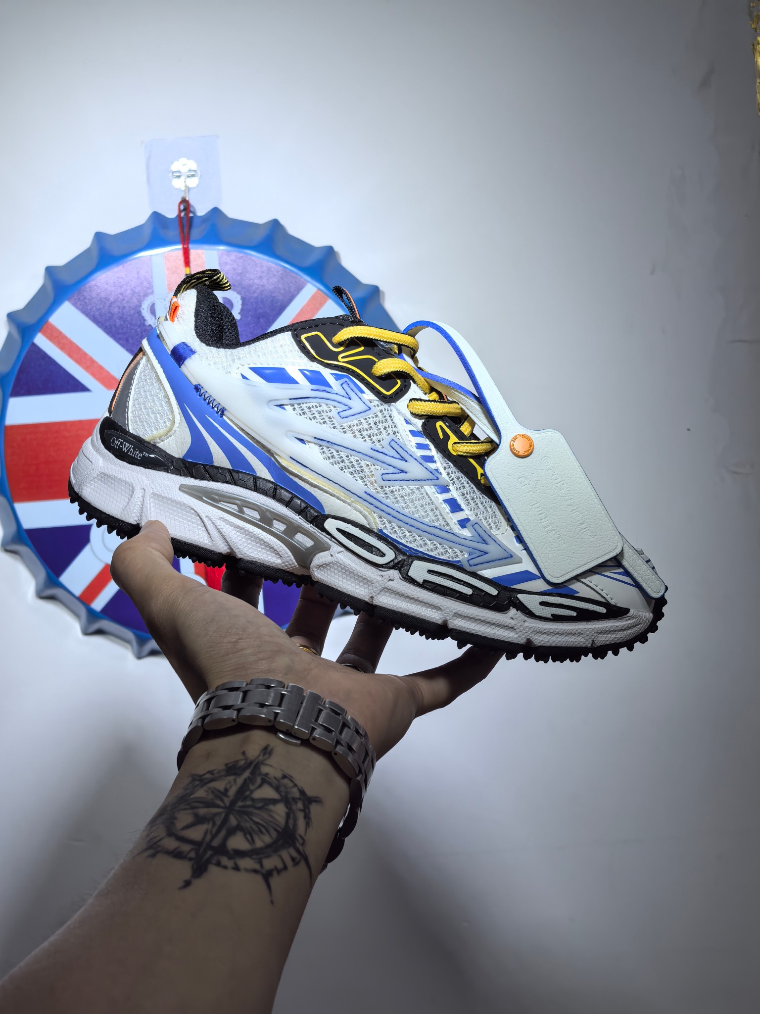 NO:357026,High-version Summer advantage main sales model OFF-WHITE Be Right Back Round head lace-up comfortable and lightweight life casual shoes Dad shoes Men and women same style White and blue. Size 36-45, off white19860909高版本 夏季优势主打销量款 OFF-WHITE Be Right Back 圆头系带 舒适轻便 生活休闲鞋 老爹鞋 男女同款 白蓝色. 尺码36-45,,off white,Men's shoes