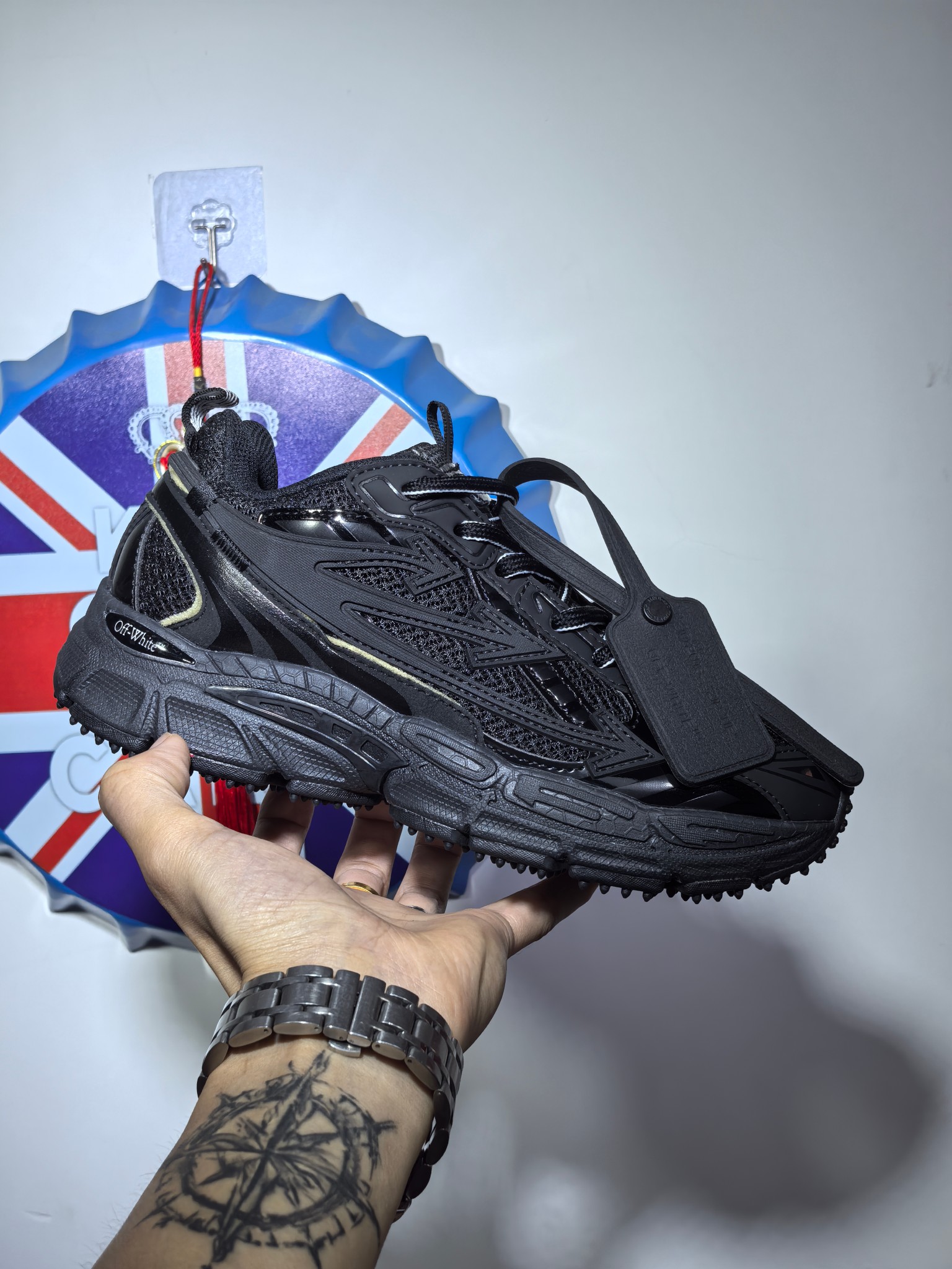 NO:356926,High-version Summer advantage main sales model OFF-WHITE Be Right Back Round-toe lace-up comfortable and lightweight life casual shoes Daddy shoes Men and women Same style All black. Size 36-45, off white19860909高版本 夏季优势主打销量款 OFF-WHITE Be Right Back 圆头系带 舒适轻便生活休闲鞋 老爹鞋 男女同款 全黑色. 尺码36-45,,off white,Men's shoes