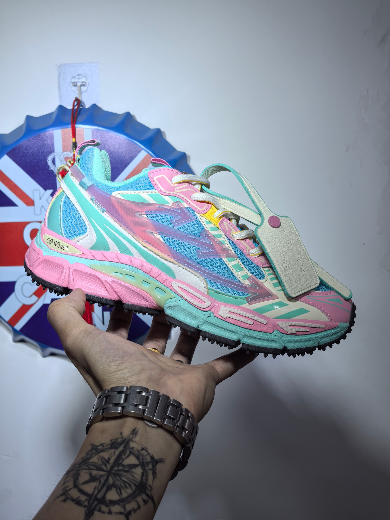 NO:356983,High-version Summer advantage main sales model OFF-WHITE Be Right Back Round-toe lace-up comfortable and lightweight life casual shoes Daddy shoes Men and women Pink. Size 36-45, off white19860909高版本 夏季优势主打销量款 OFF-WHITE Be Right Back 圆头系带 舒适轻便生活休闲鞋 老爹鞋 男女同款 粉红色. 尺码36-45,,off white,Men's shoes