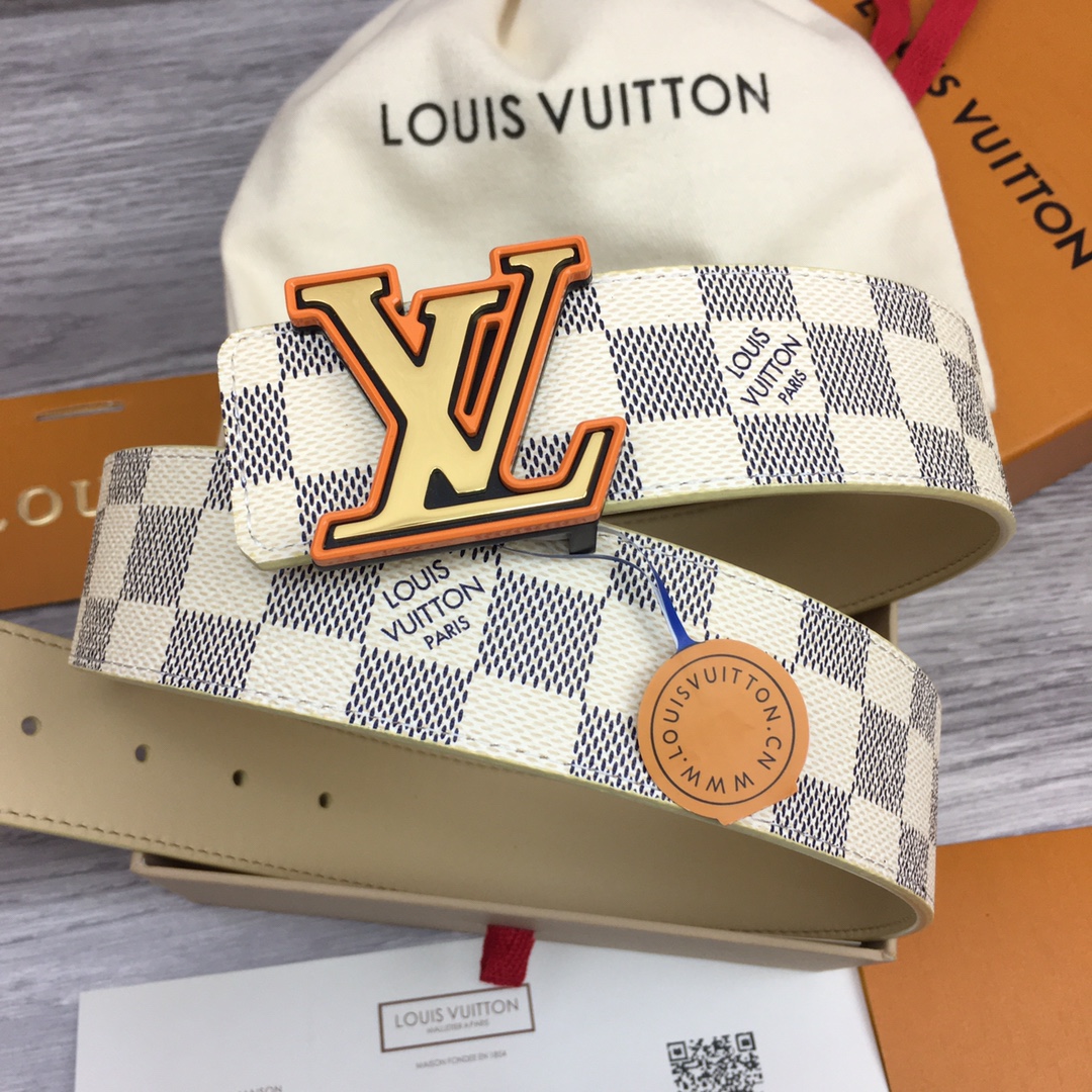 Louis Vuitton Réplicas
 Cinturón Hombres Piel de vaca Lona Cuero