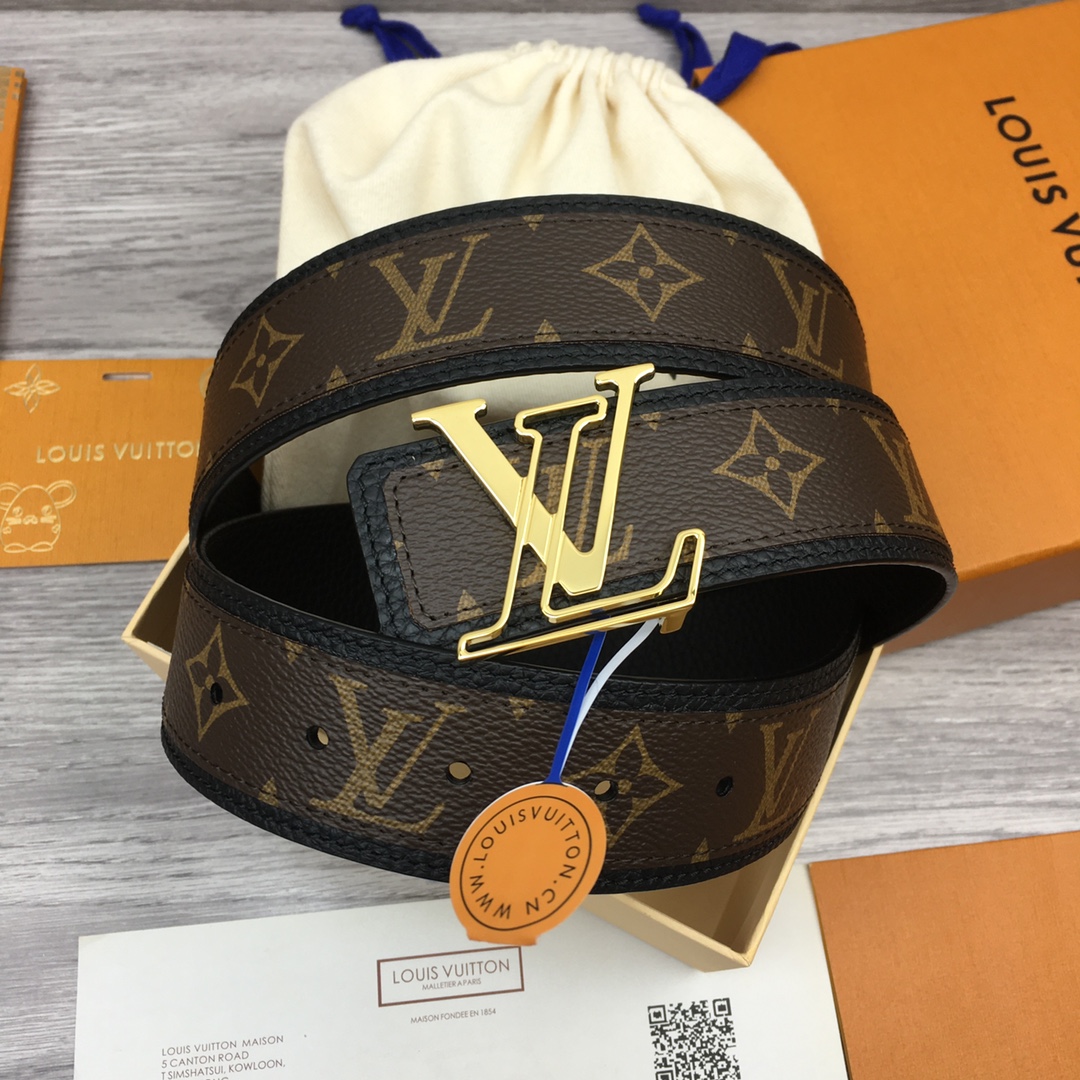 Louis Vuitton Riemen Lycheepatroon Mannen Canvas