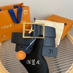 Louis Vuitton Belts Blue Men Calfskin Cowhide Casual 1 Louis Vuitton Belts Blue Men Calfskin Cowhide Casual