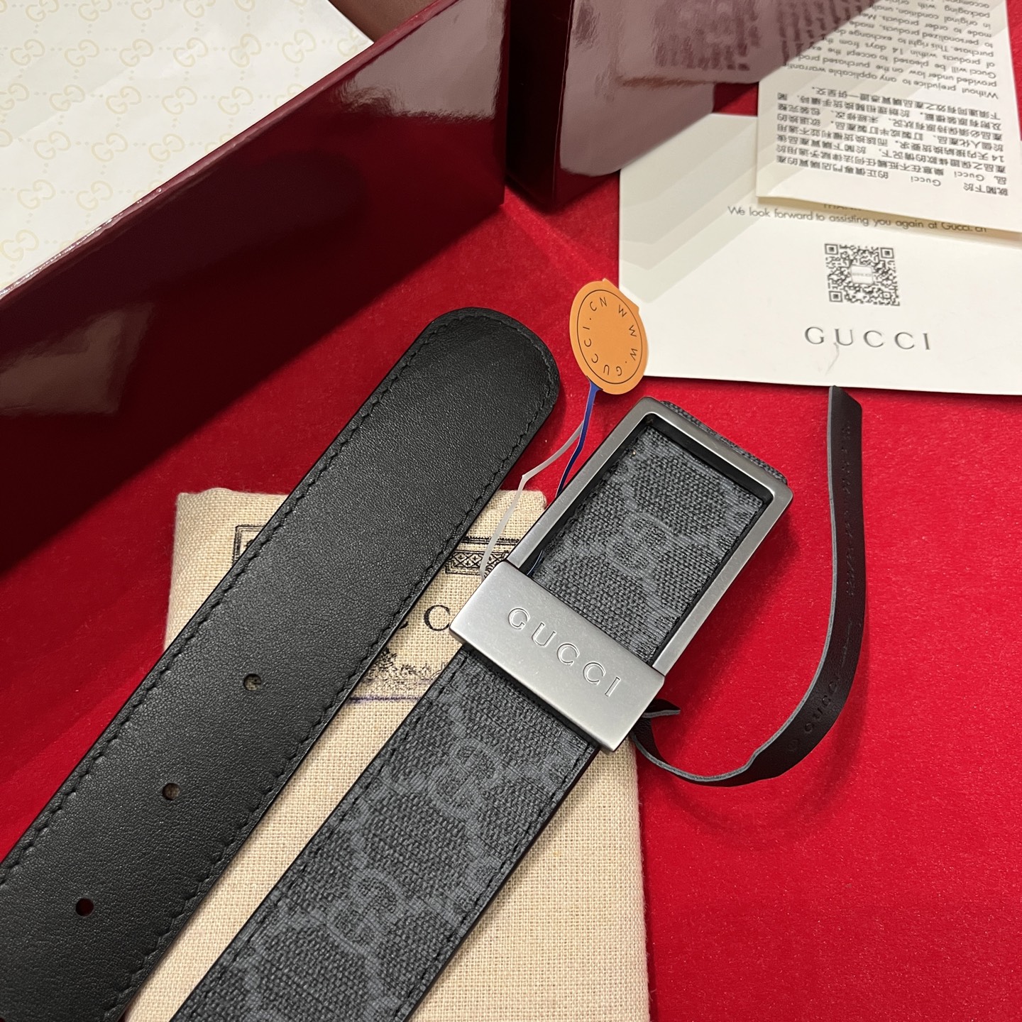  G家🤔顶級原單 原版復刻出品 寬度3.5  於經典之中融入新意 带身饰有双G标识 原厂牛皮底 搭配方形