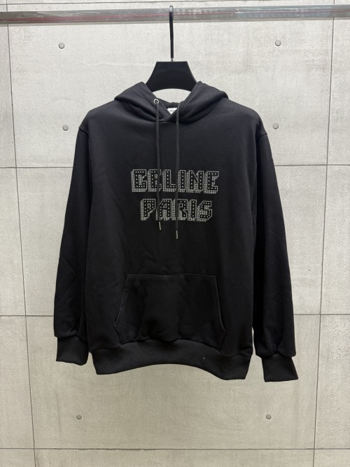Celine Rhinestone-Embellished Hoodie: Luxury Streetwear with Premium Comfort 4 Celine Rhinestone-Embellished Hoodie: Luxury Streetwear with Premium Comfort