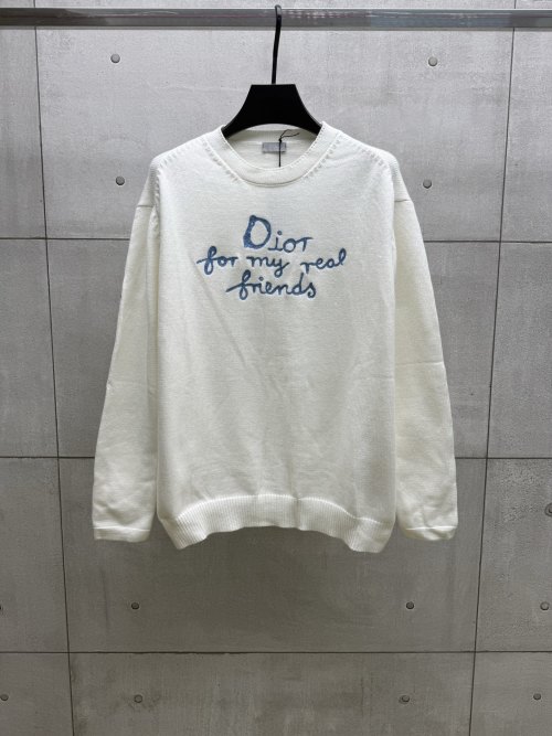 Diorr DIOR AND HYLTON NEL Knit Pullover Sweater, Embroidery Logo, Unisex 20 Diorr DIOR AND HYLTON NEL Knit Pullover Sweater, Embroidery Logo, Unisex