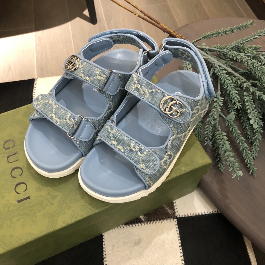 High Quality AAA Replica
 Gucci Kids Shoes Sandals Kids Sheepskin