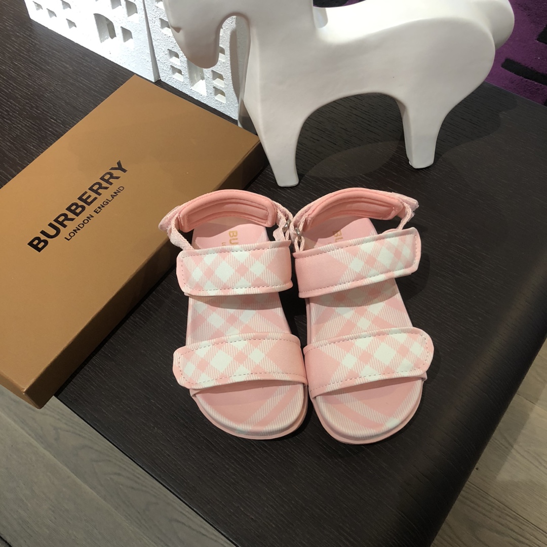 Shop Now
 Burberry Shoes Sandals Pink Lattice Kids Girl Unisex
