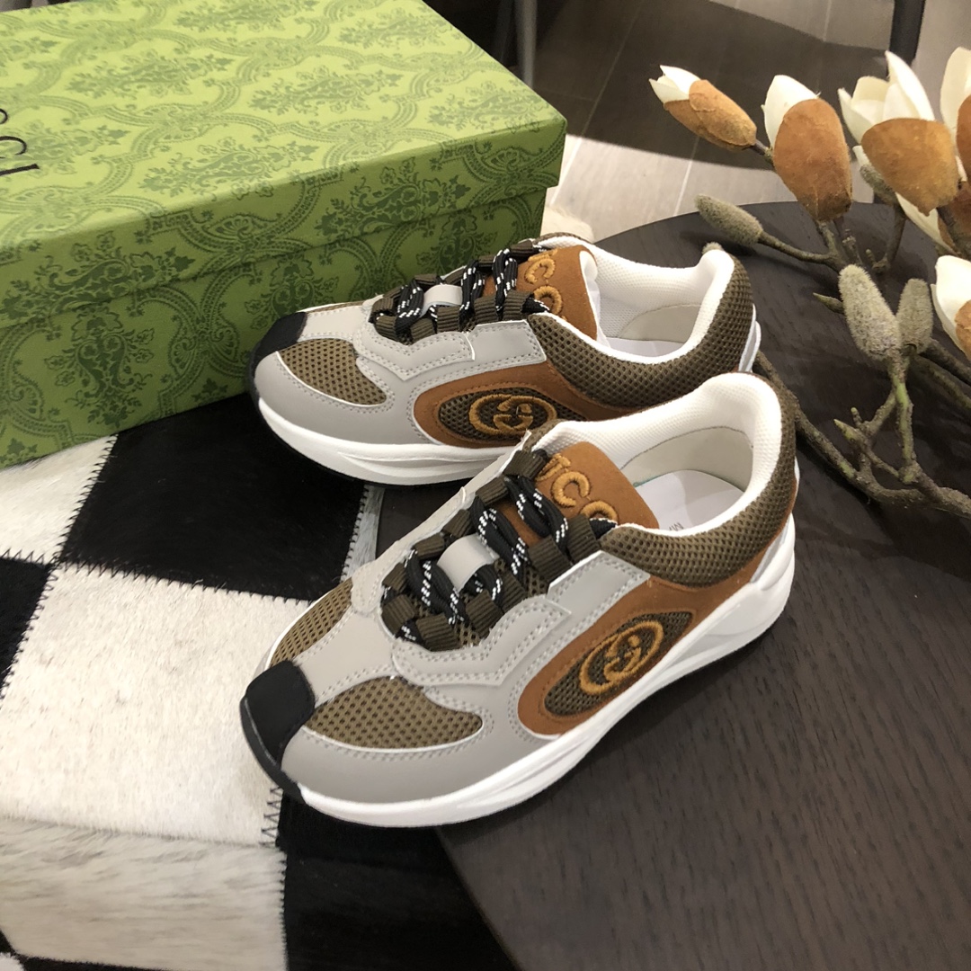 2023 AAA Replica Customize
 Gucci Shoes Sneakers Embroidery Kids Fall/Winter Collection Sweatpants