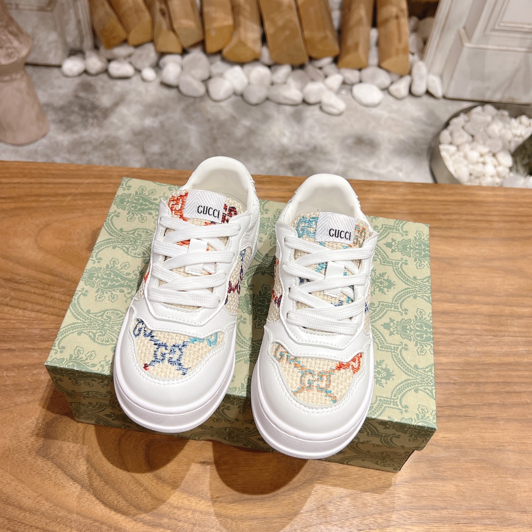 Gucci Skateboard Shoes Sneakers White Kids Vintage Sweatpants