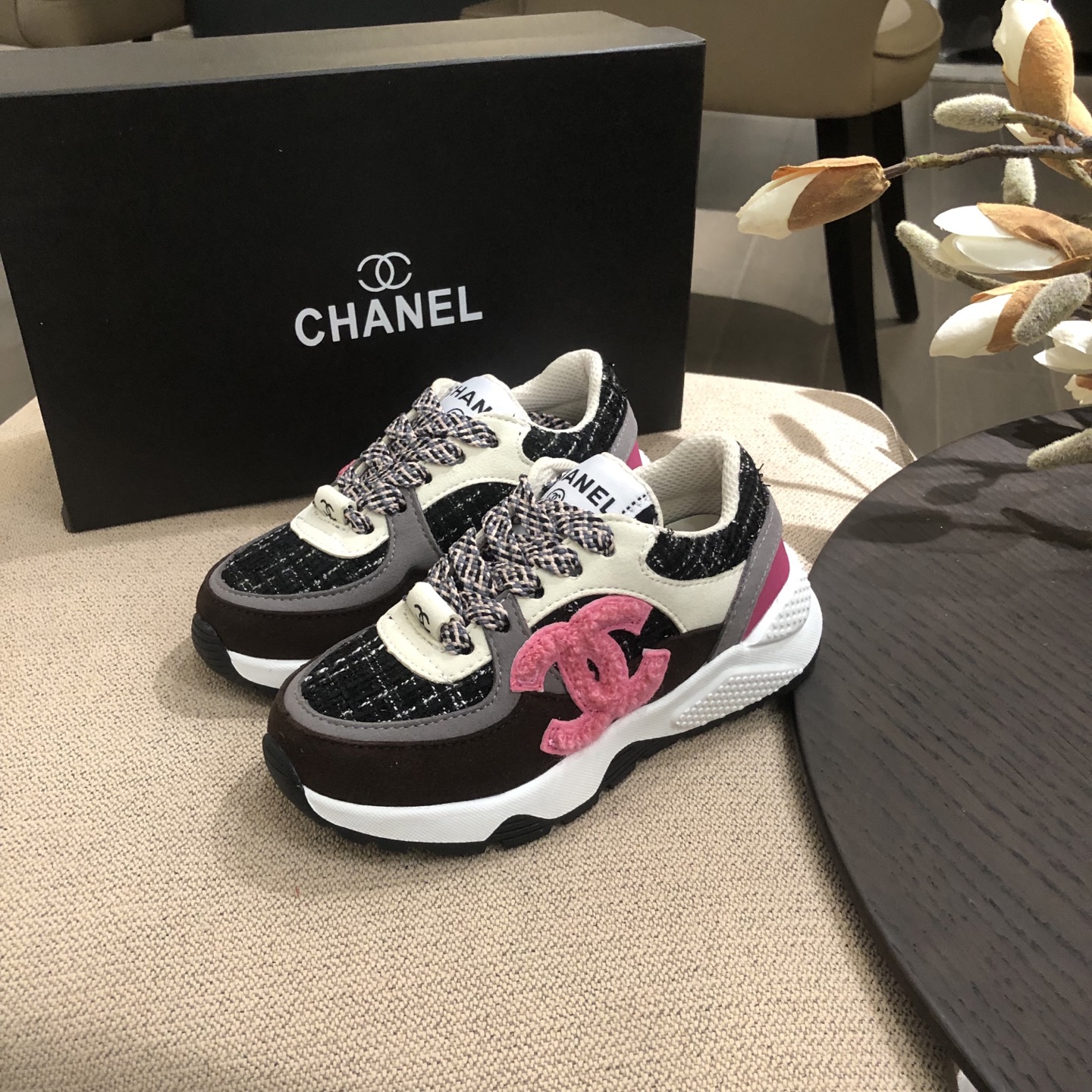 Chanel Kids’ Multicolor Chunky Sneakers – Stylish & Comfortable