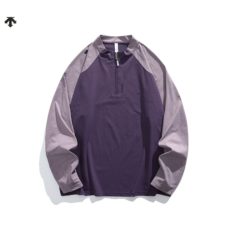  💰115  
☞DESCENTE✘迪桑特海外版25ss🔥新款三色拼接速干轻薄功能卫衣（肩膀胸口立体硅胶标，无感领标 专用包装袋）
     采用梭织户外速干面料  舒适透气  有质感    做工精细  走线规则  落肩袖宽松版 不挑身材  男女同款情侣款!
颜色:浅白灰 远山灰 灰紫红
尺码:S-2XL