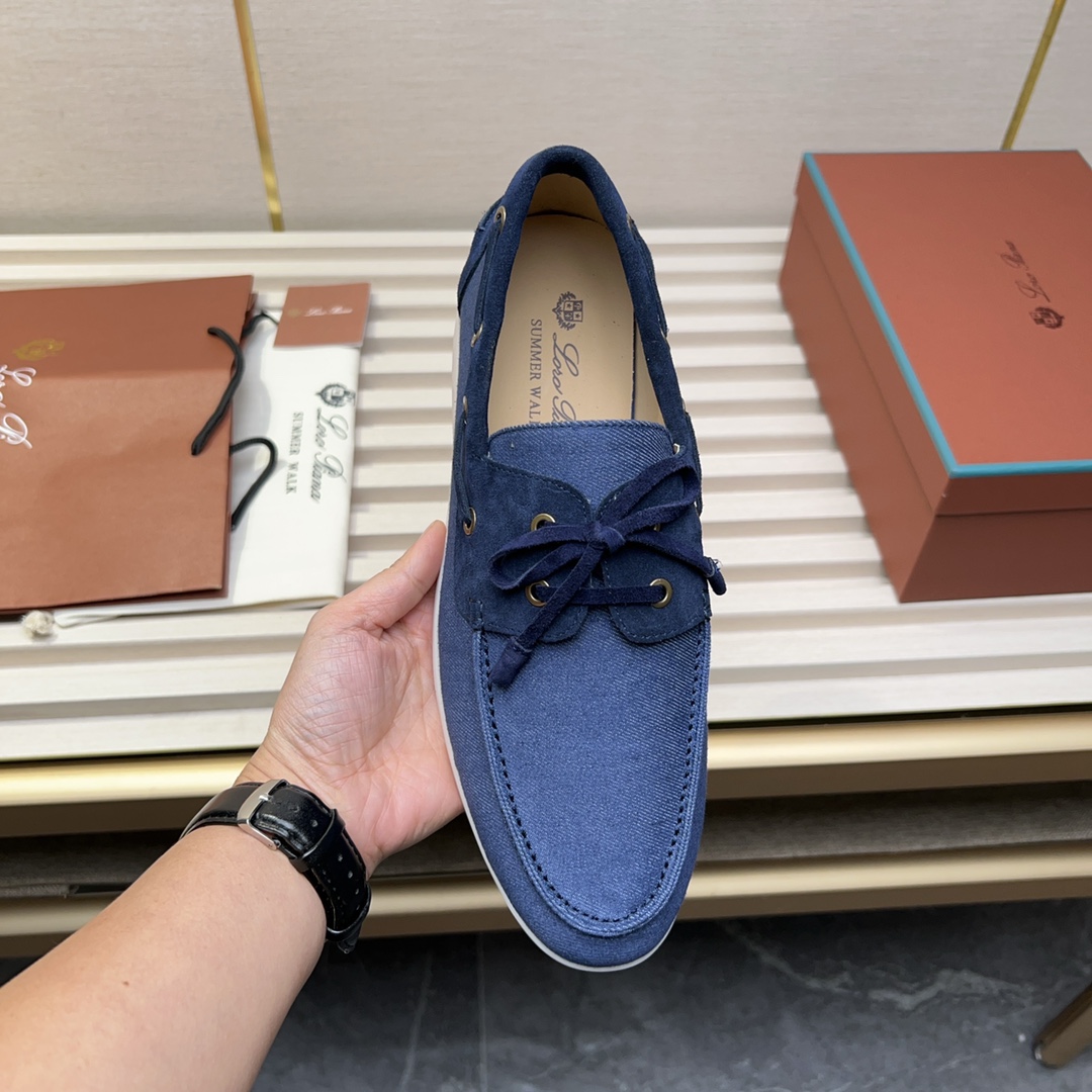 Precio de fábrica Obtener Los nuevos mocasines 2025 de Loro Piana presentan una parte superior trata