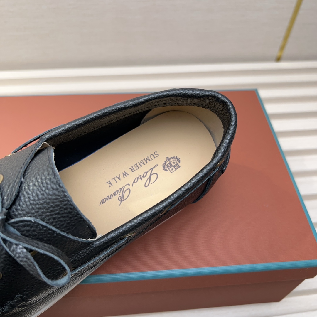 Precio de fábrica Obtener Los nuevos mocasines 2025 de Loro Piana presentan una parte superior trata