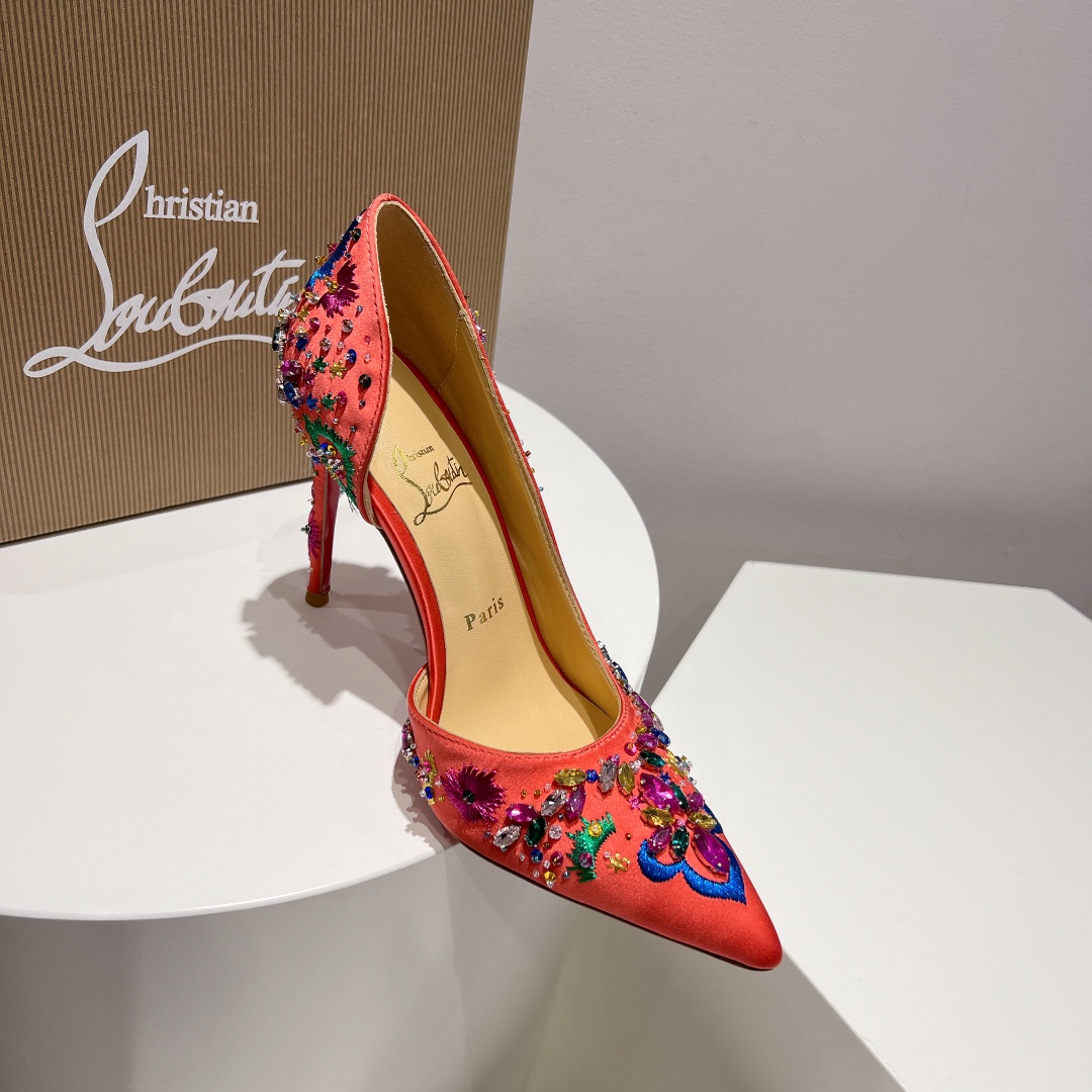 顶级版原版盒ChristianLouboutin2024s原版做货重工CL经典刺绣lRAZA高定凉鞋︎鞋