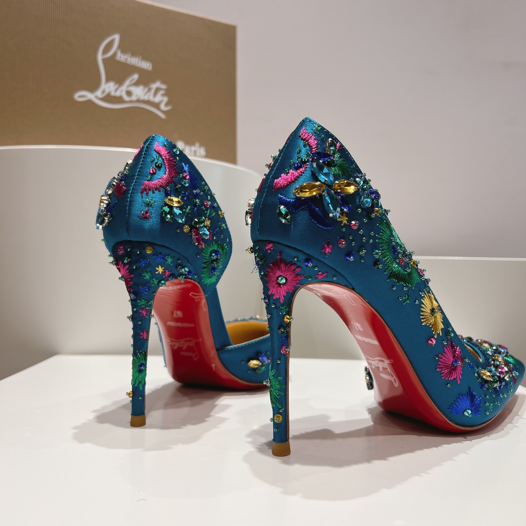 顶级版原版盒ChristianLouboutin2024s原版做货重工CL经典刺绣lRAZA高定凉鞋︎鞋