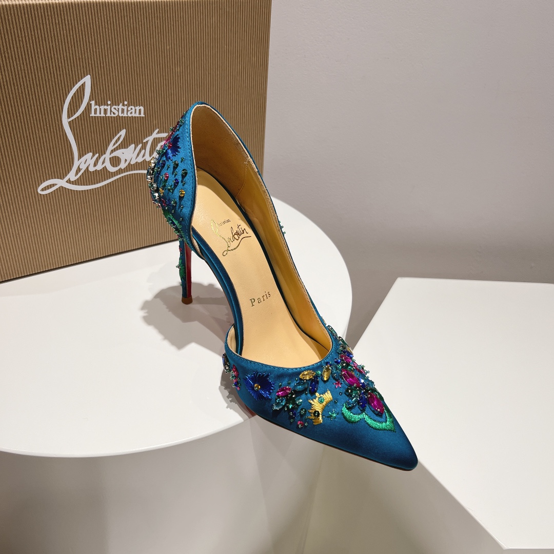 顶级版原版盒ChristianLouboutin2024s原版做货重工CL经典刺绣lRAZA高定凉鞋︎鞋