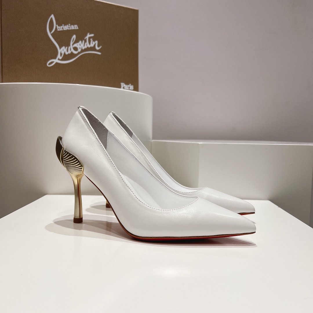 顶级版原版盒ChristianLouboutin2024s原版做货重工CLGinko系列高跟鞋︎鞋面:G