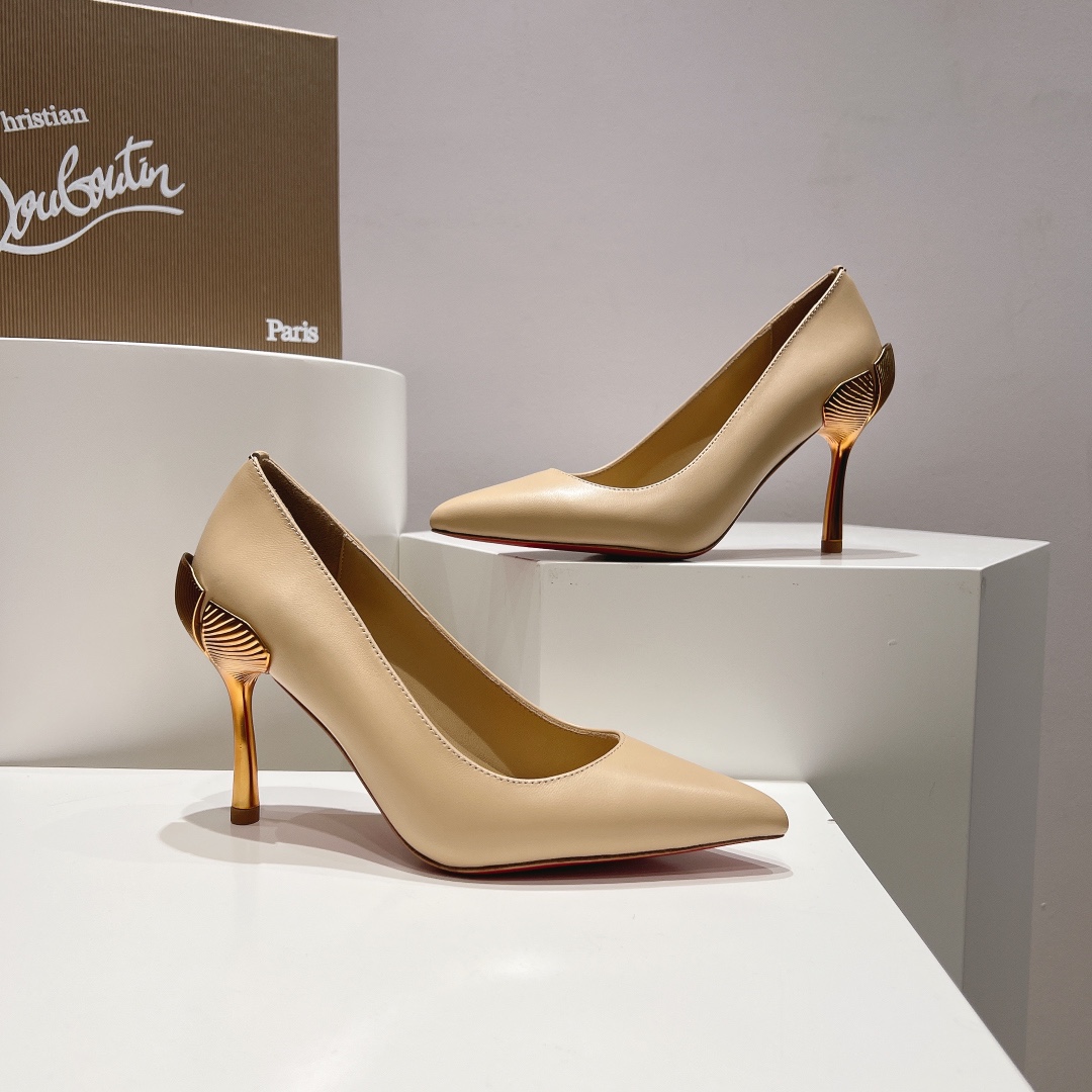 顶级版原版盒ChristianLouboutin2024s原版做货重工CLGinko系列高跟鞋︎鞋面:G