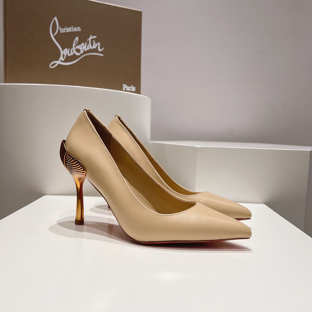 顶级版原版盒ChristianLouboutin2024s原版做货重工CLGinko系列高跟鞋︎鞋面:G