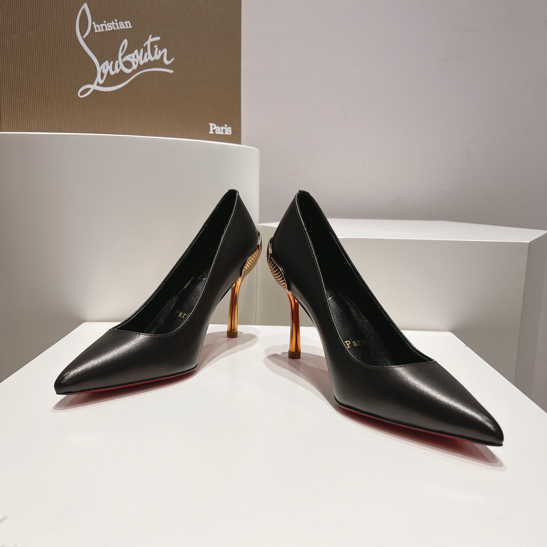 顶级版原版盒ChristianLouboutin2024s原版做货重工CLGinko系列高跟鞋︎鞋面:G