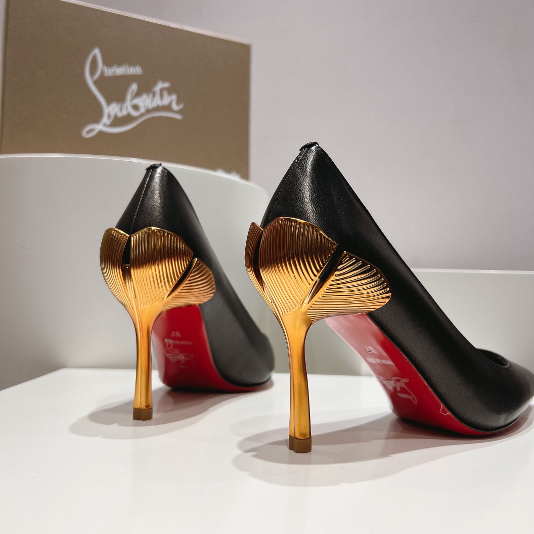 顶级版原版盒ChristianLouboutin2024s原版做货重工CLGinko系列高跟鞋︎鞋面:G