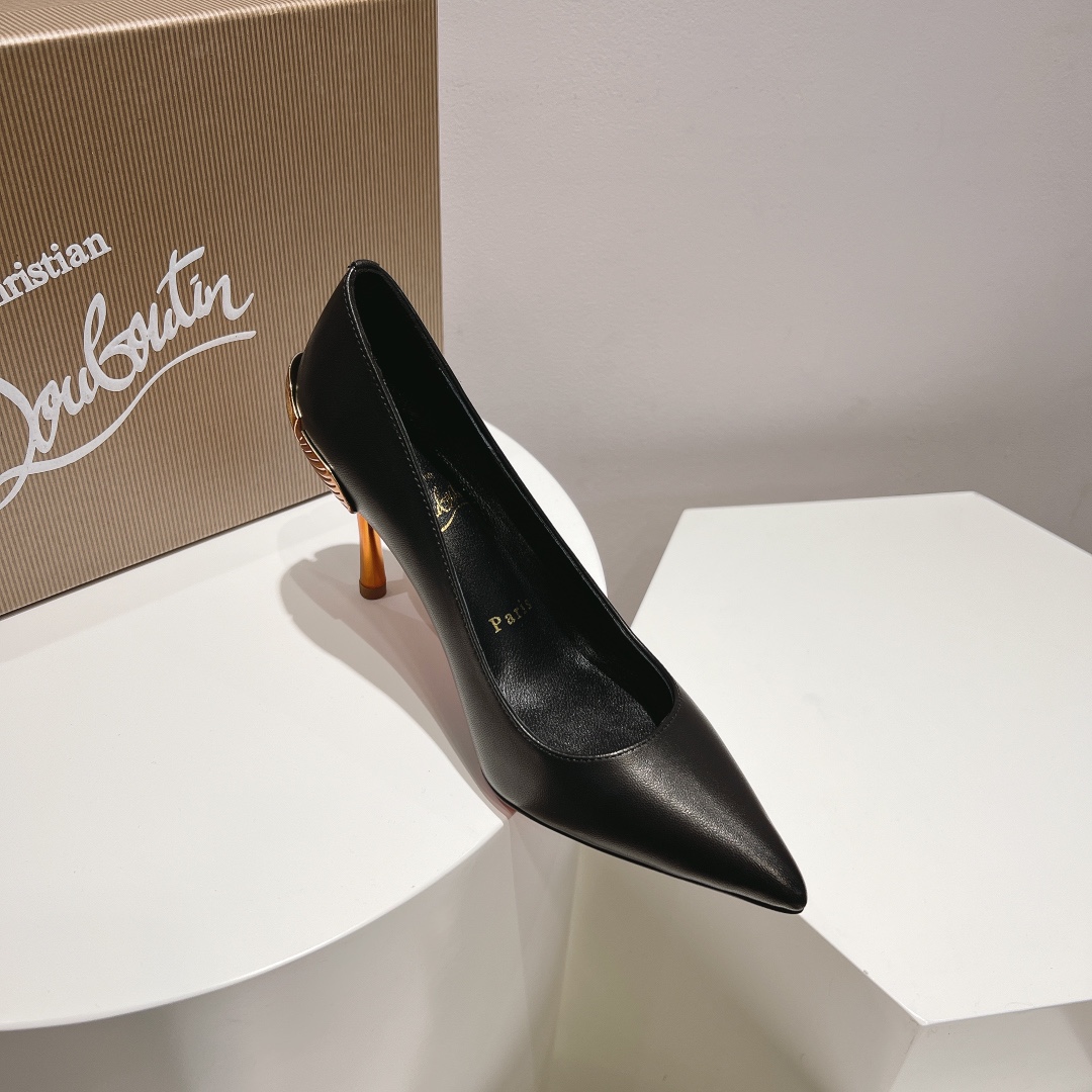 顶级版原版盒ChristianLouboutin2024s原版做货重工CLGinko系列高跟鞋︎鞋面:G