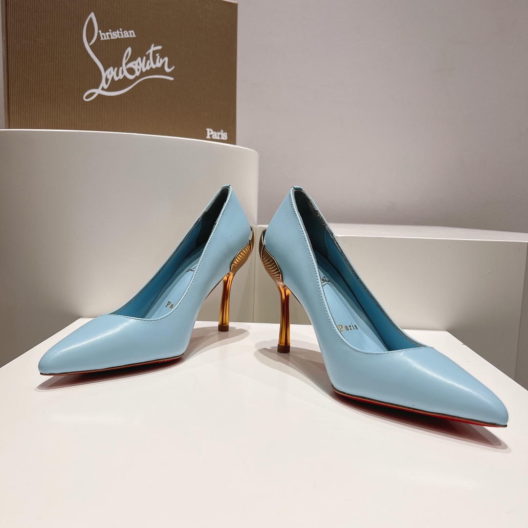 顶级版原版盒ChristianLouboutin2024s原版做货重工CLGinko系列高跟鞋︎鞋面:G