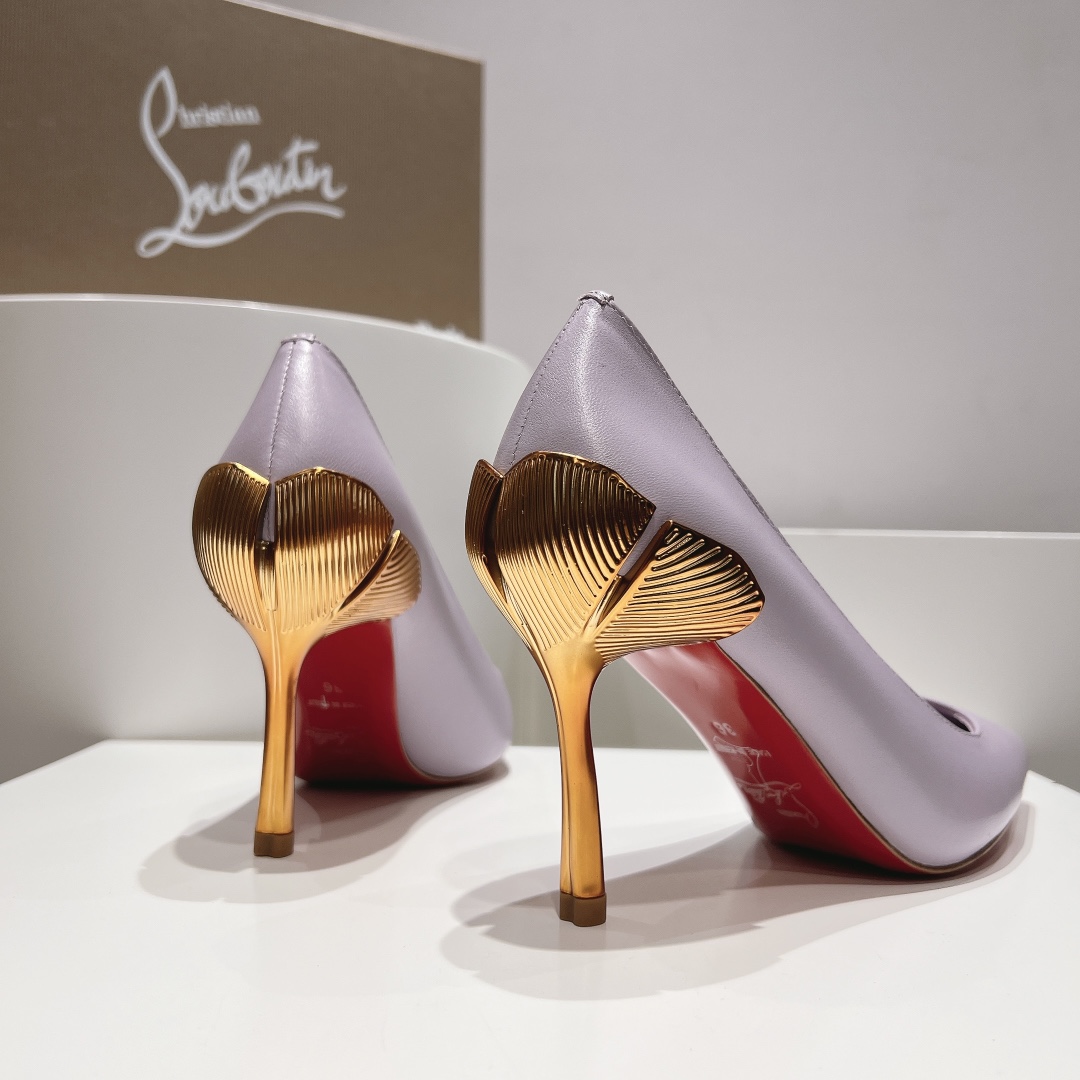 顶级版原版盒ChristianLouboutin2024s原版做货重工CLGinko系列高跟鞋︎鞋面:G