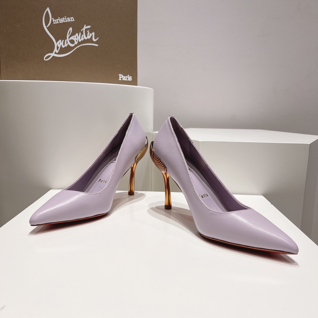 顶级版原版盒ChristianLouboutin2024s原版做货重工CLGinko系列高跟鞋︎鞋面:G